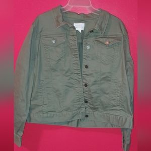 womens green jacket
